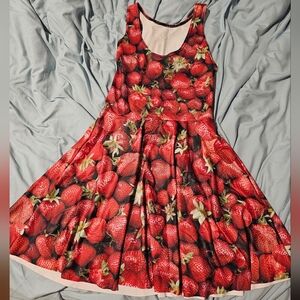 Blackmilk Strawberry Skater Dress